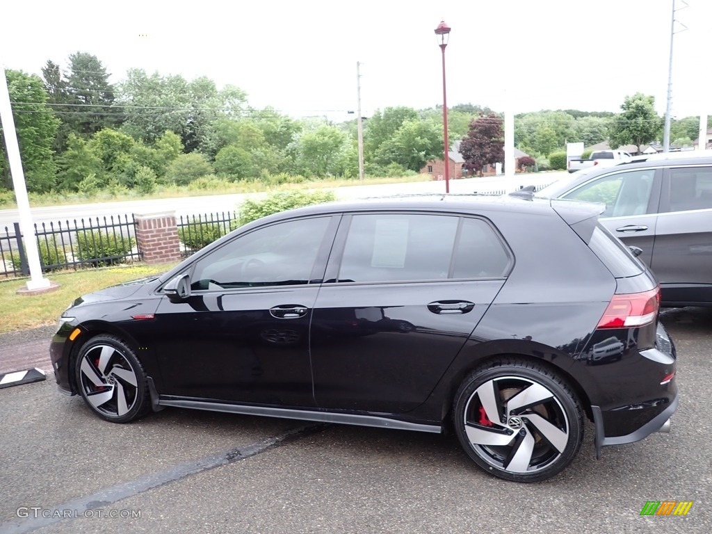 2022 Golf GTI S - Deep Black Pearl / Titan Black/Scalepaper Plaid photo #7