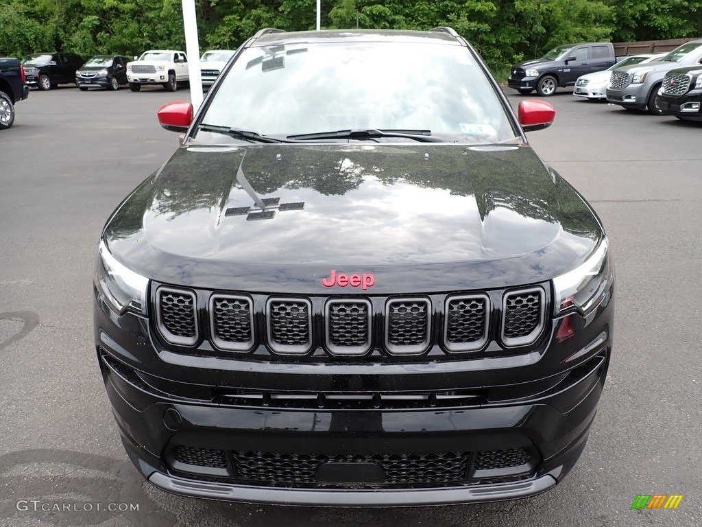 Diamond Black Crystal Pearl 2023 Jeep Compass Limited (Red) Edition 4x4 Exterior Photo #146221038