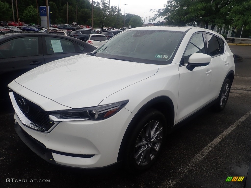 2020 CX-5 Grand Touring AWD - Snowflake White Pearl / Black photo #1
