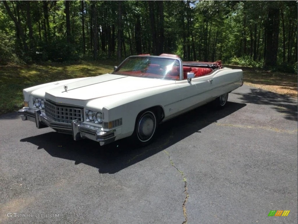 Cotillion White 1973 Cadillac Eldorado Indianapolis 500 Official Pace Car Replica Convertible Exterior Photo #146222259
