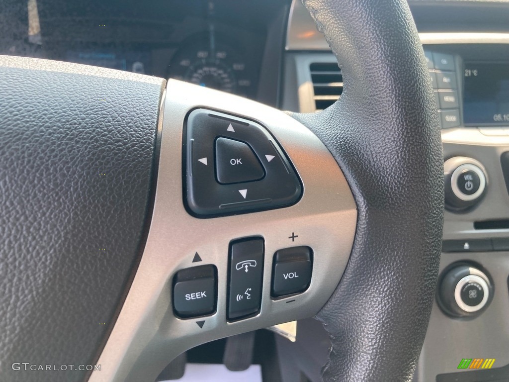2019 Ford Flex SE Dark Earth Gray/Light Earth Gray Steering Wheel Photo #146223126