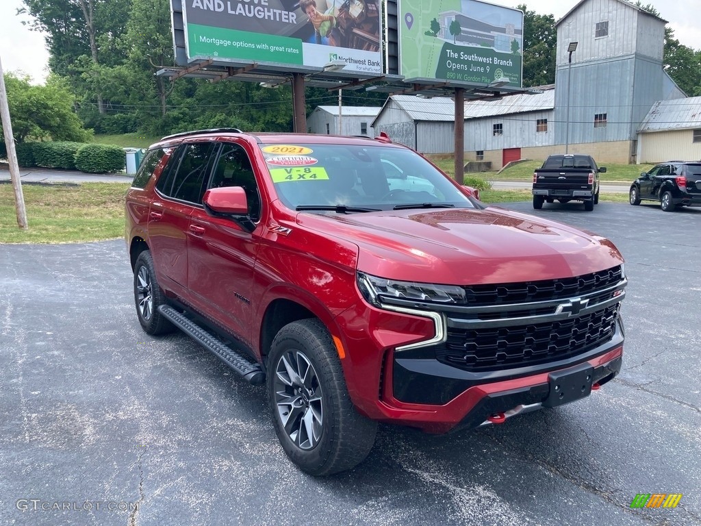 Cherry Red Tintcoat 2021 Chevrolet Tahoe Z71 4WD Exterior Photo #146224125