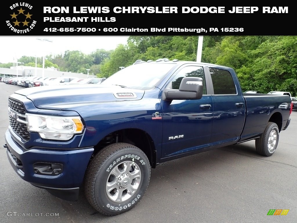 2023 3500 Big Horn Crew Cab 4x4 - Patriot Blue Pearl / Black photo #1