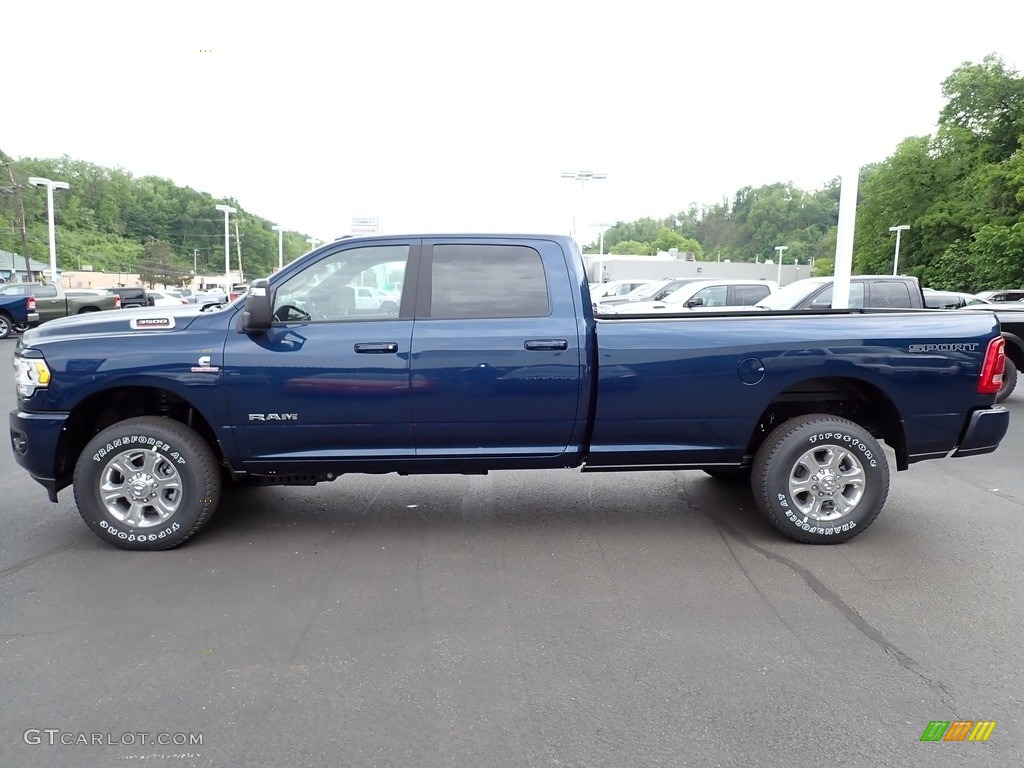 Patriot Blue Pearl 2023 Ram 3500 Big Horn Crew Cab 4x4 Exterior Photo #146224350