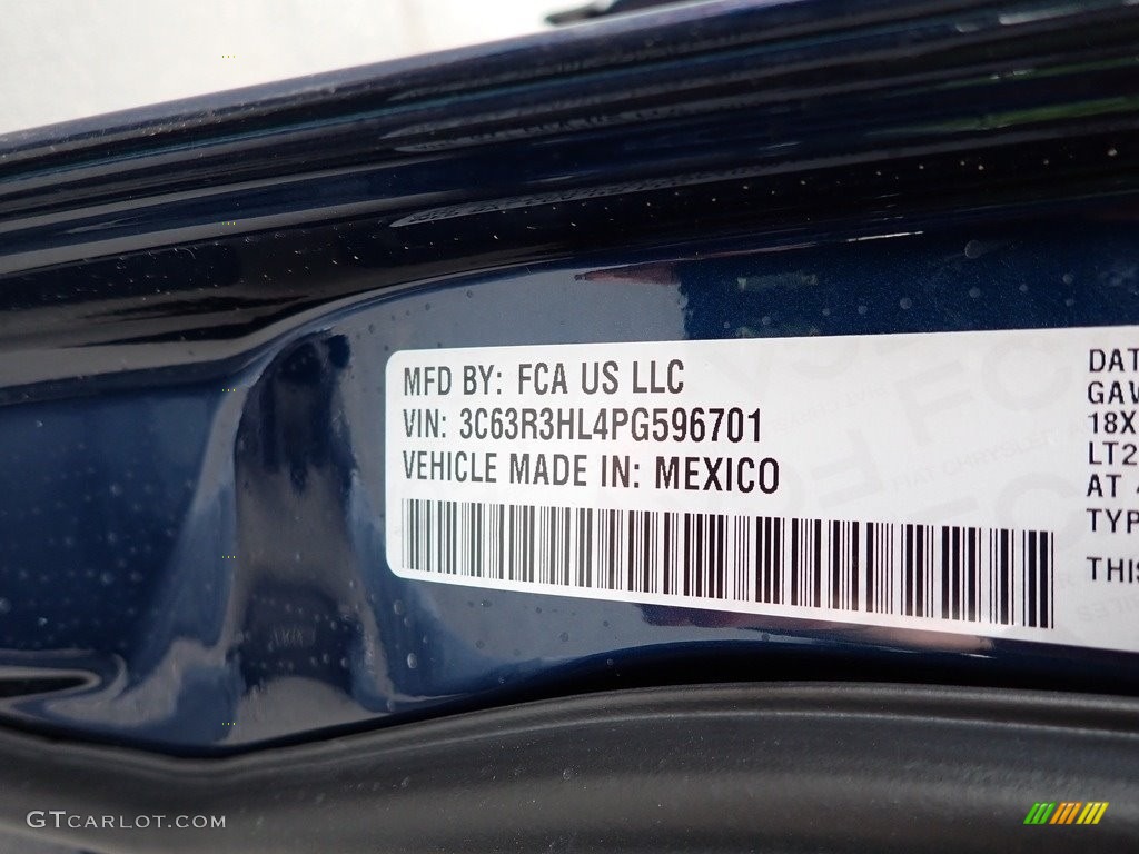 2023 3500 Big Horn Crew Cab 4x4 - Patriot Blue Pearl / Black photo #14