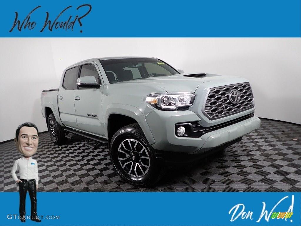 2023 Tacoma TRD Sport Double Cab 4x4 - Lunar Rock / Black/Cement photo #1