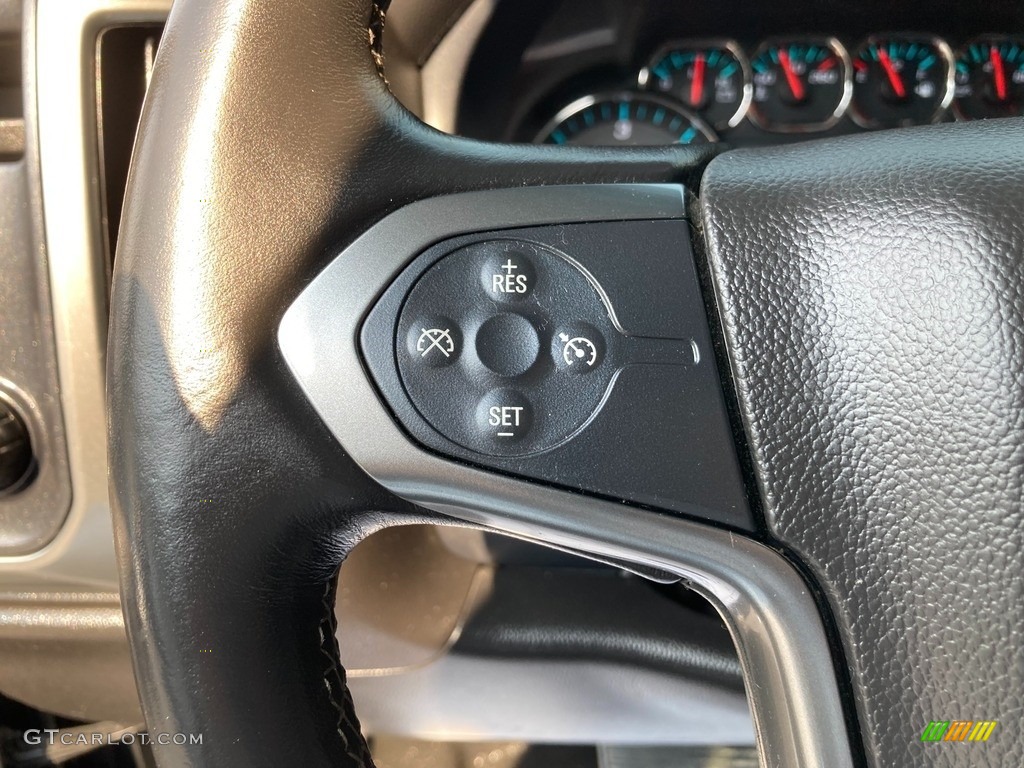 2016 Chevrolet Silverado 1500 LT Crew Cab 4x4 Jet Black Steering Wheel Photo #146225592