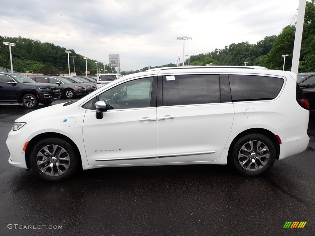 Bright White 2023 Chrysler Pacifica Pinnacle Plug-In Hybrid Exterior Photo #146225604