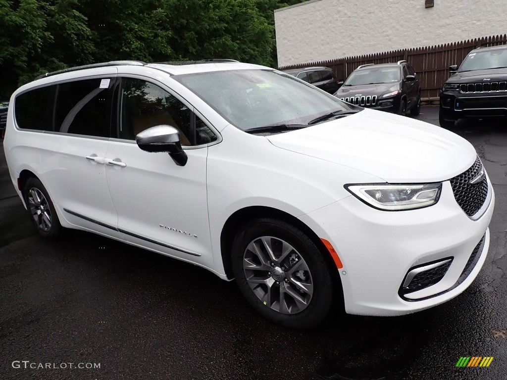 Bright White 2023 Chrysler Pacifica Pinnacle Plug-In Hybrid Exterior Photo #146225748