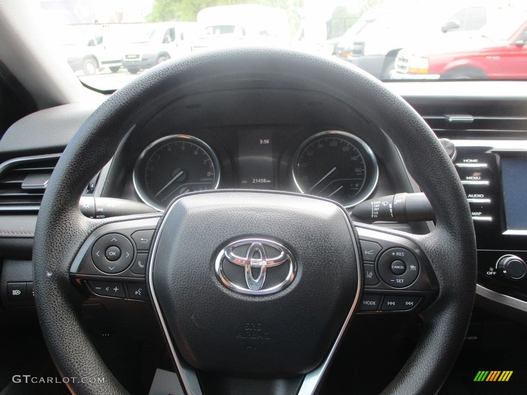 2019 Camry LE - Midnight Black Metallic / Black photo #8