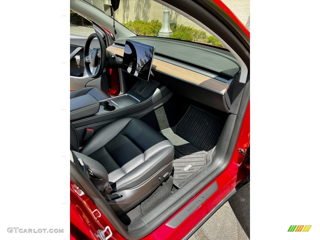Black Interior 2022 Tesla Model Y Long Range AWD Photo #146227473