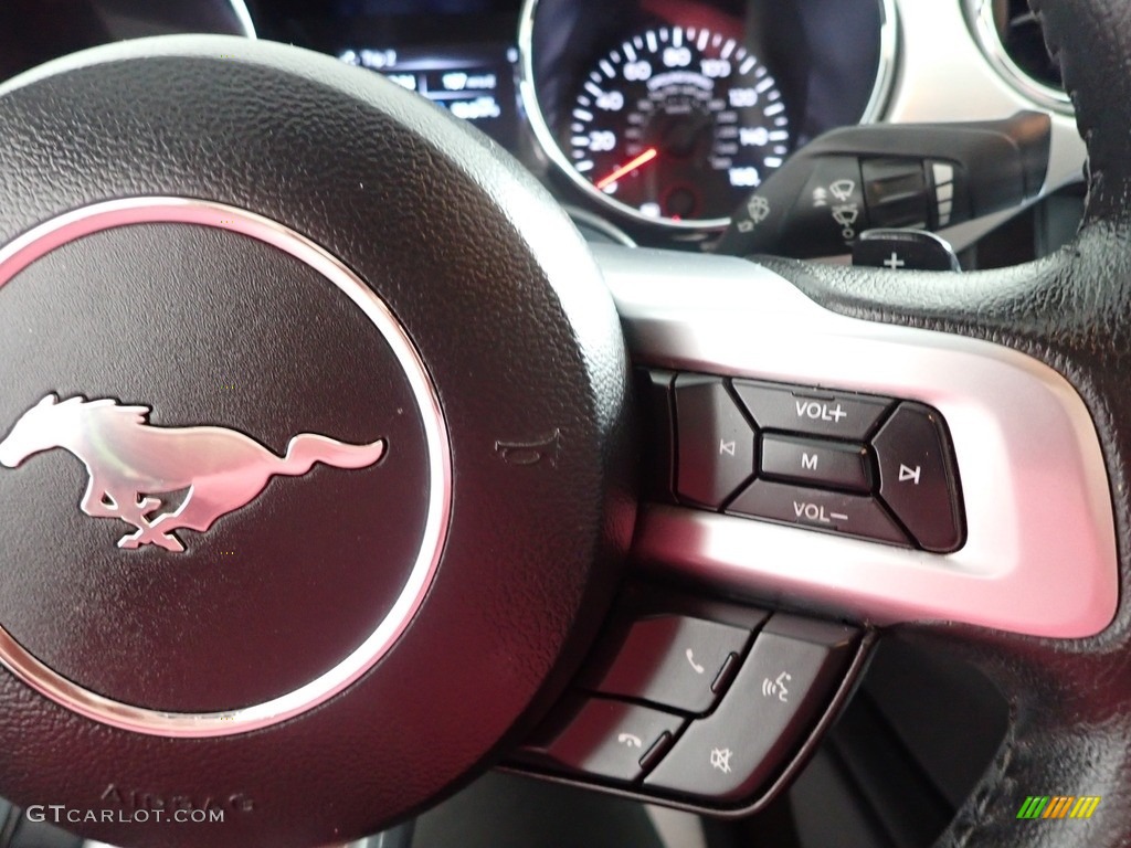2016 Mustang EcoBoost Premium Convertible - Magnetic Metallic / Ebony photo #18