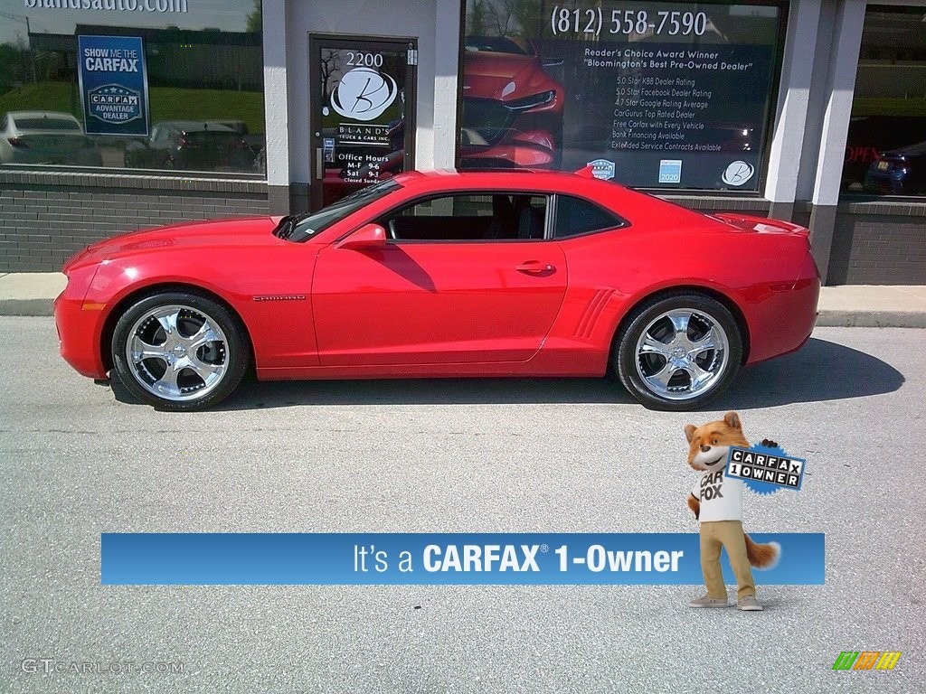 2012 Camaro LT Coupe - Victory Red / Black photo #1