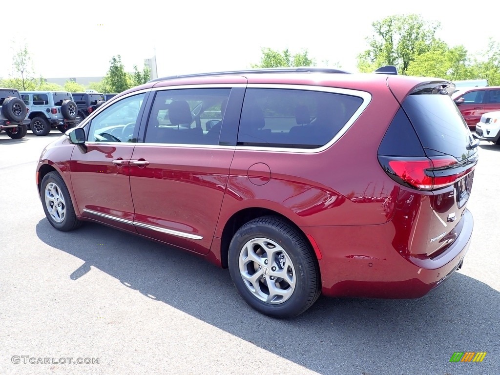 2023 Pacifica Limited AWD - Velvet Red Pearl / Black/Alloy photo #3