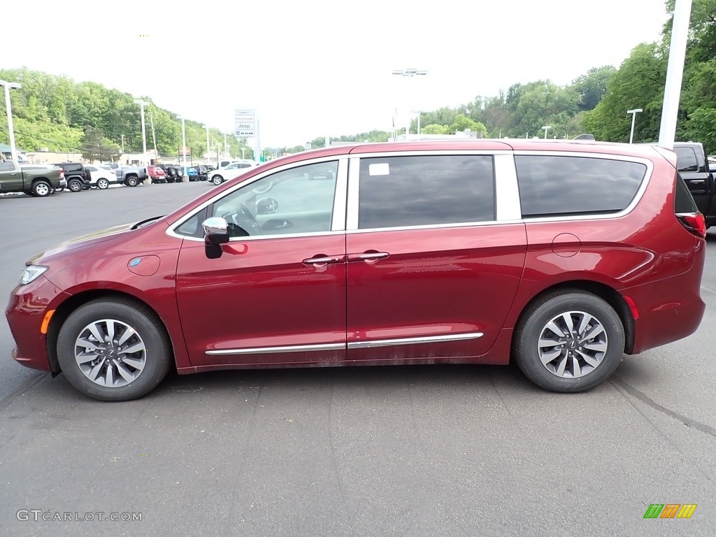 Velvet Red Pearl 2023 Chrysler Pacifica Hybrid Limited Exterior Photo #146228886