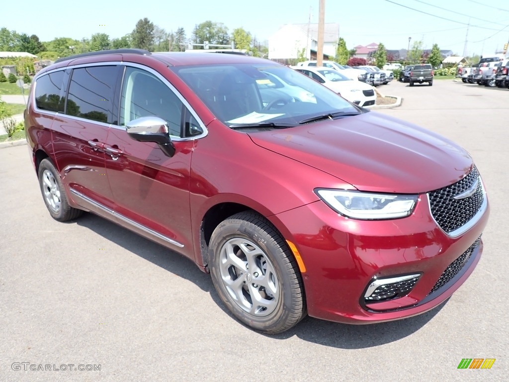 2023 Pacifica Limited AWD - Velvet Red Pearl / Black/Alloy photo #7