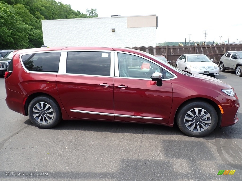 Velvet Red Pearl 2023 Chrysler Pacifica Hybrid Limited Exterior Photo #146228964
