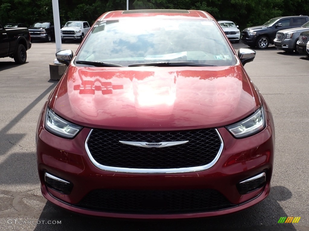 2023 Pacifica Hybrid Limited - Velvet Red Pearl / Black/Alloy photo #9