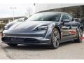 Volcano Grey Metallic 2021 Porsche Taycan 4S Sedan Exterior