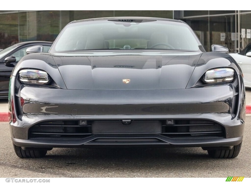 Volcano Grey Metallic 2021 Porsche Taycan 4S Sedan Exterior Photo #146229516