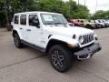 Bright White 2024 Jeep Wrangler 4-Door Sahara 4x4 Exterior