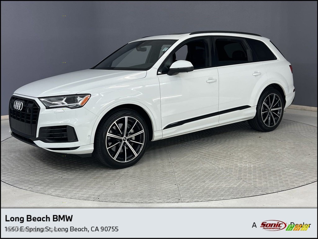 2021 Q7 55 Premium Plus quattro - Carrara White / Black photo #1