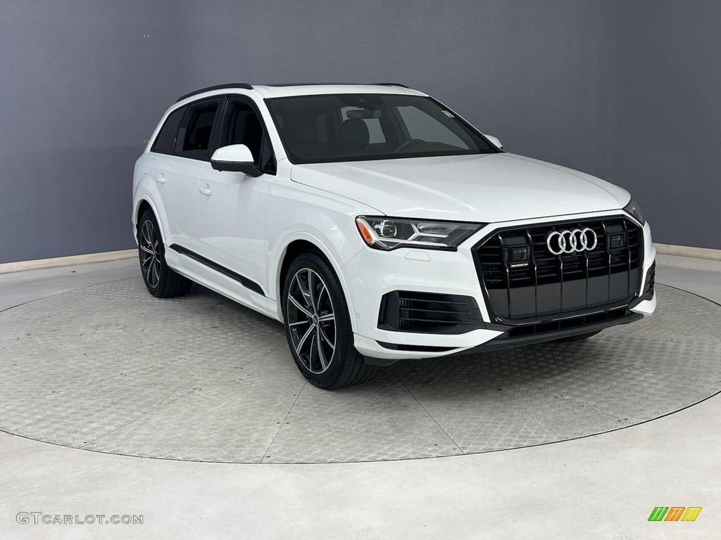 2021 Q7 55 Premium Plus quattro - Carrara White / Black photo #3
