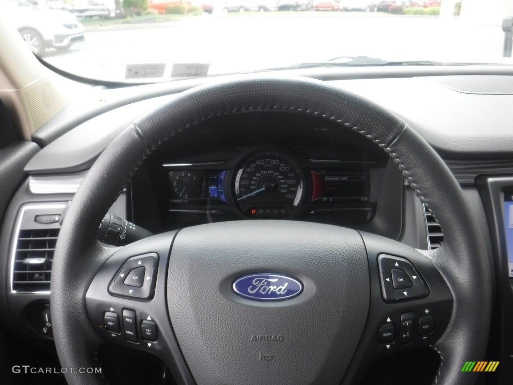 2019 Ford Flex SEL AWD Charcoal Black Steering Wheel Photo #146230806