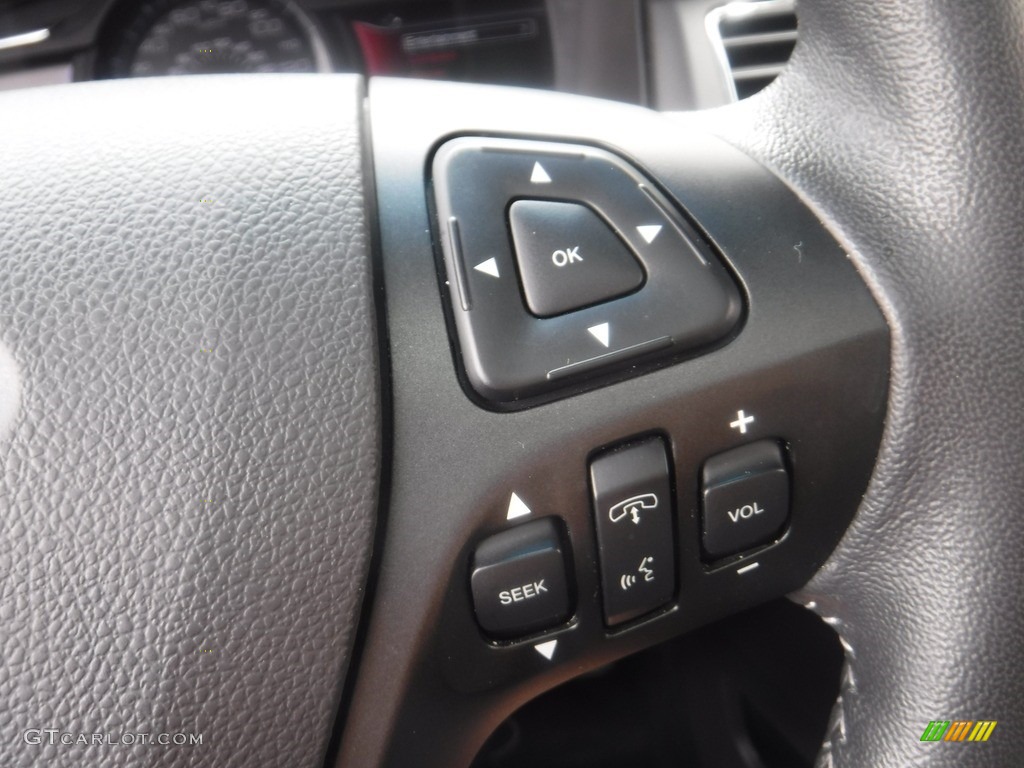 2019 Ford Flex SEL AWD Charcoal Black Steering Wheel Photo #146230836