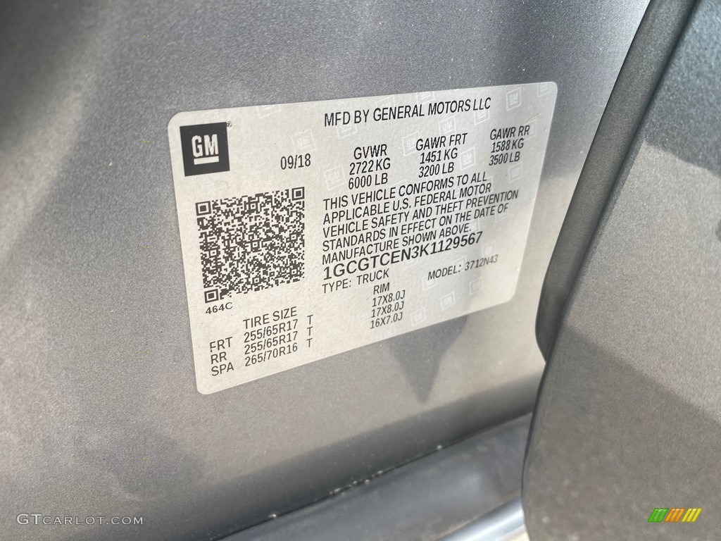2019 Colorado LT Crew Cab 4x4 - Black / Jet Black/Dark Ash photo #16