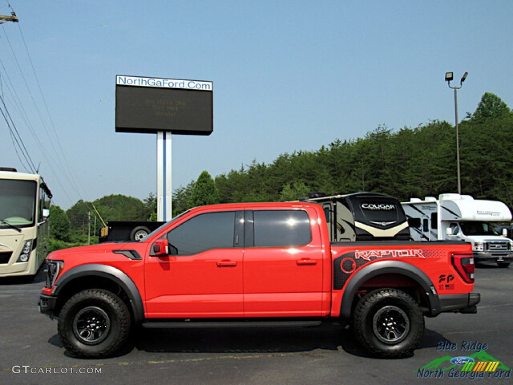 2022 F150 SVT Raptor SuperCrew 4x4 - Code Orange / Black photo #2