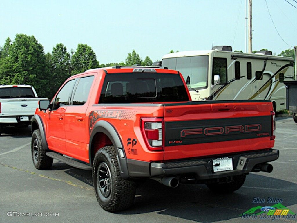 2022 F150 SVT Raptor SuperCrew 4x4 - Code Orange / Black photo #3