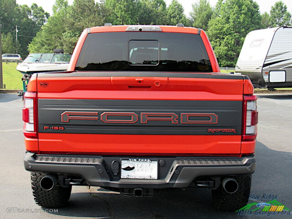 2022 F150 SVT Raptor SuperCrew 4x4 - Code Orange / Black photo #4