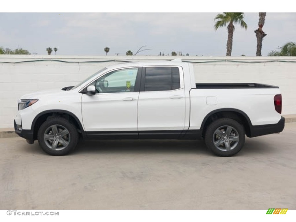 Platinum White Pearl 2023 Honda Ridgeline RTL AWD Exterior Photo #146233551
