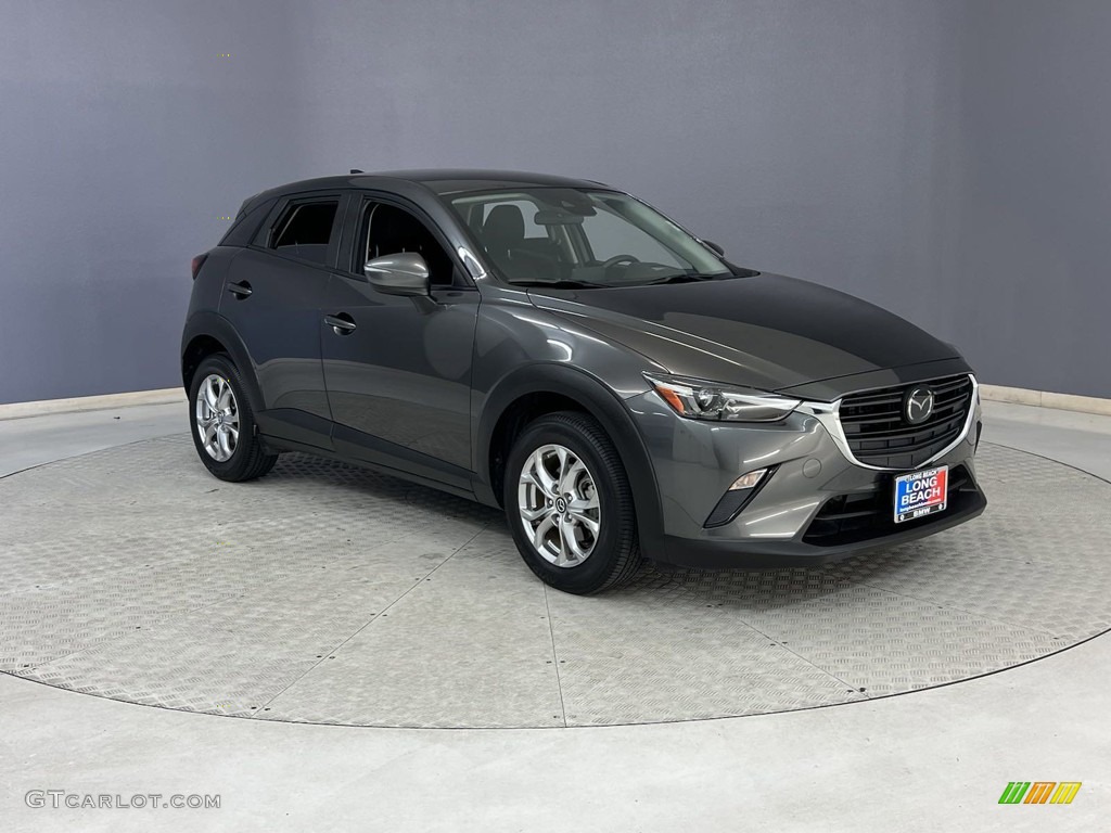 Machine Gray Metallic 2021 Mazda CX-3 Sport Exterior Photo #146233560