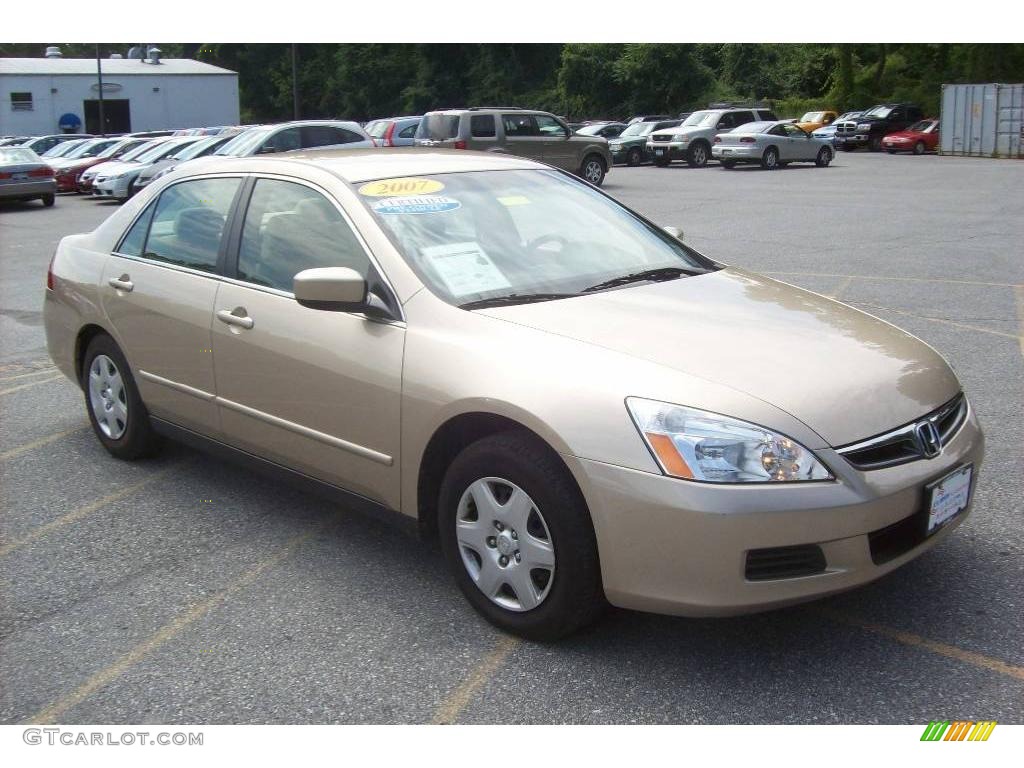 2007 Accord LX Sedan - Desert Mist Metallic / Ivory photo #1