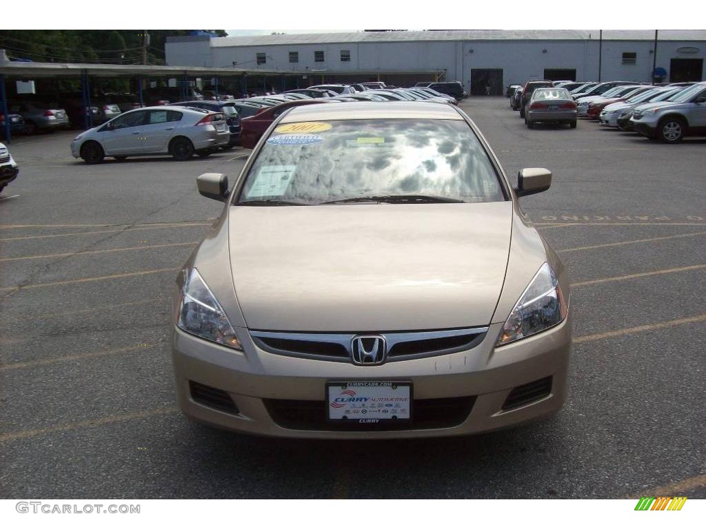 2007 Accord LX Sedan - Desert Mist Metallic / Ivory photo #3