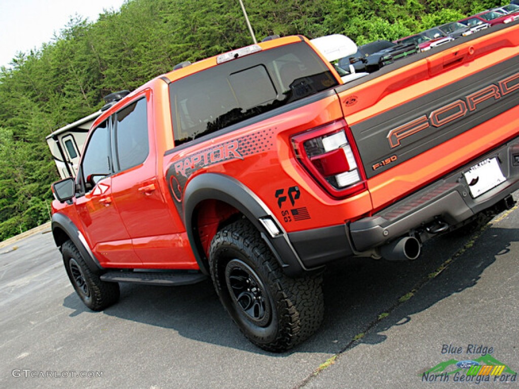 2022 F150 SVT Raptor SuperCrew 4x4 - Code Orange / Black photo #35