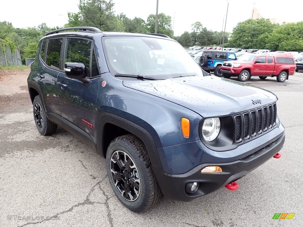 Slate Blue Pearl 2023 Jeep Renegade Trailhawk 4x4 Exterior Photo #146234111