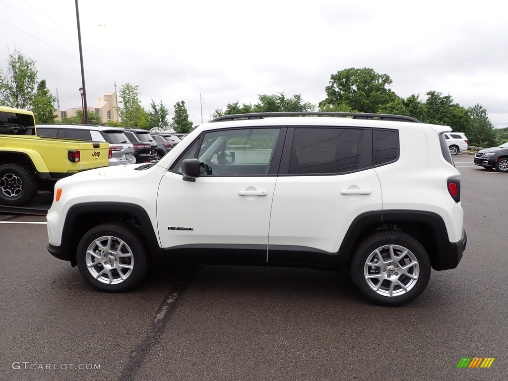 2023 Renegade Latitude 4x4 - Alpine White / Black photo #2