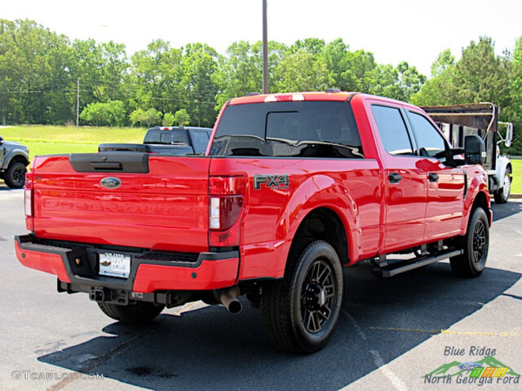 2022 F250 Super Duty XLT Crew Cab 4x4 - Race Red / Medium Earth Gray photo #5
