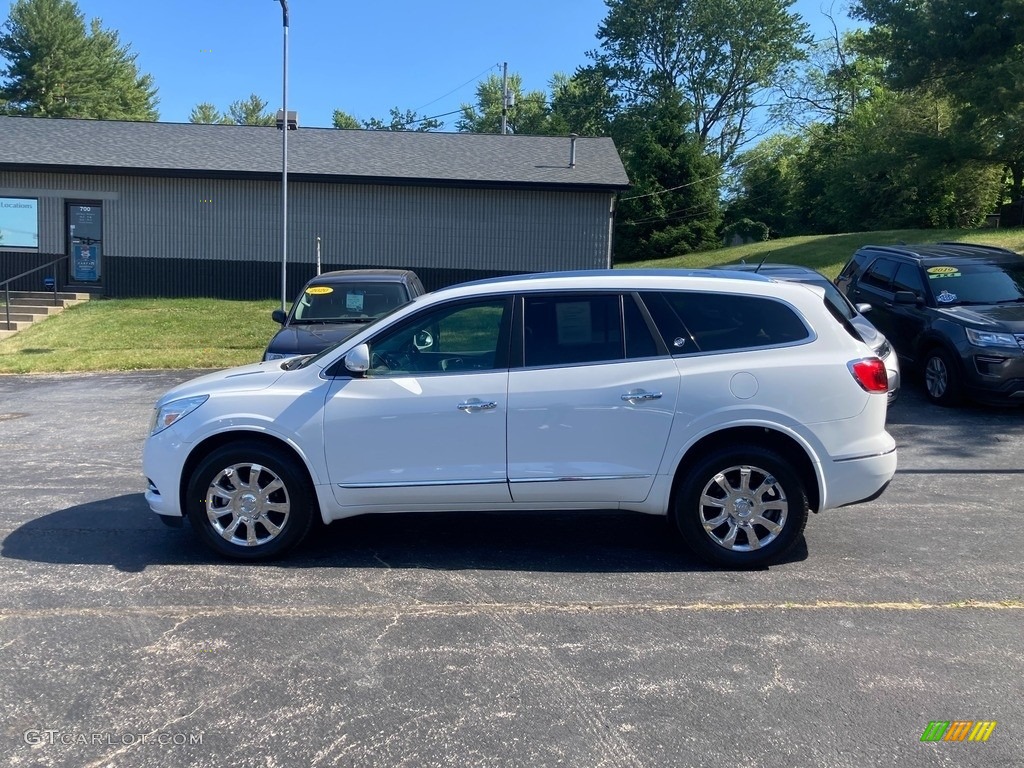 White Frost Tricoat Buick Enclave