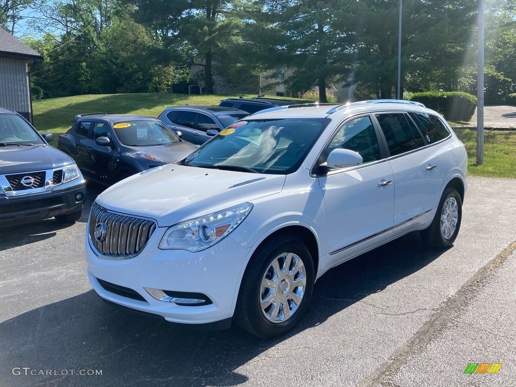 2017 Enclave Leather - White Frost Tricoat / Light Titanium photo #2