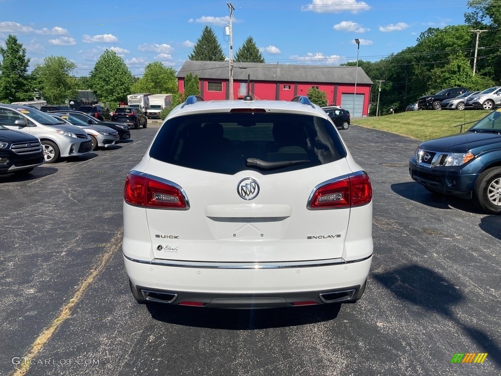2017 Enclave Leather - White Frost Tricoat / Light Titanium photo #4