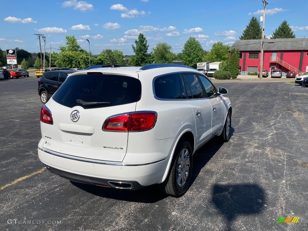 2017 Enclave Leather - White Frost Tricoat / Light Titanium photo #6