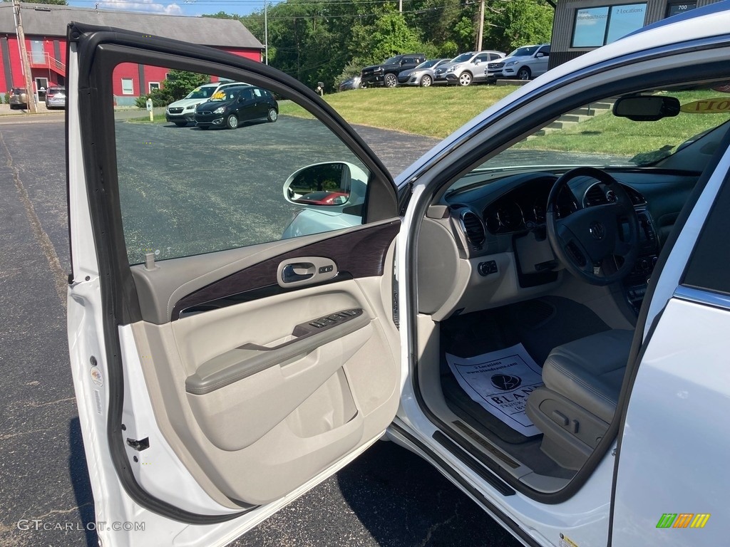 2017 Enclave Leather - White Frost Tricoat / Light Titanium photo #9