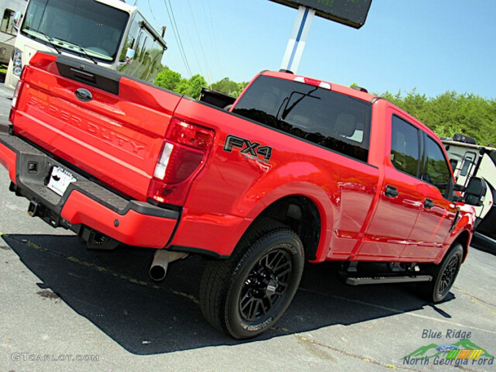 2022 F250 Super Duty XLT Crew Cab 4x4 - Race Red / Medium Earth Gray photo #29