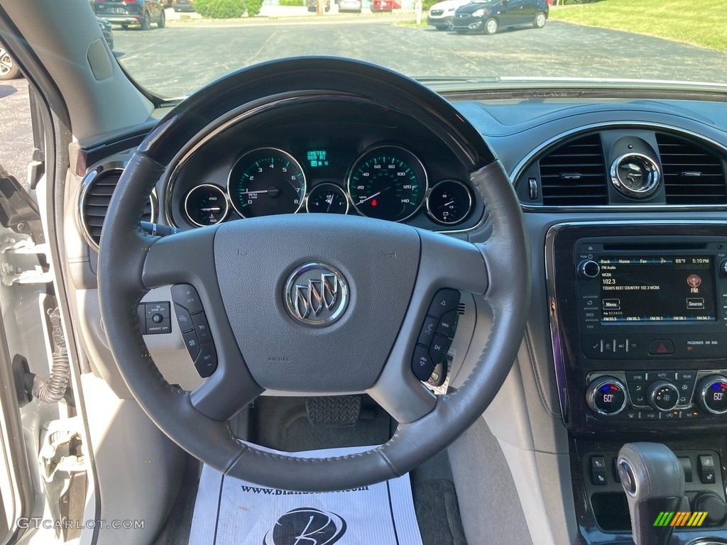 2017 Enclave Leather - White Frost Tricoat / Light Titanium photo #24