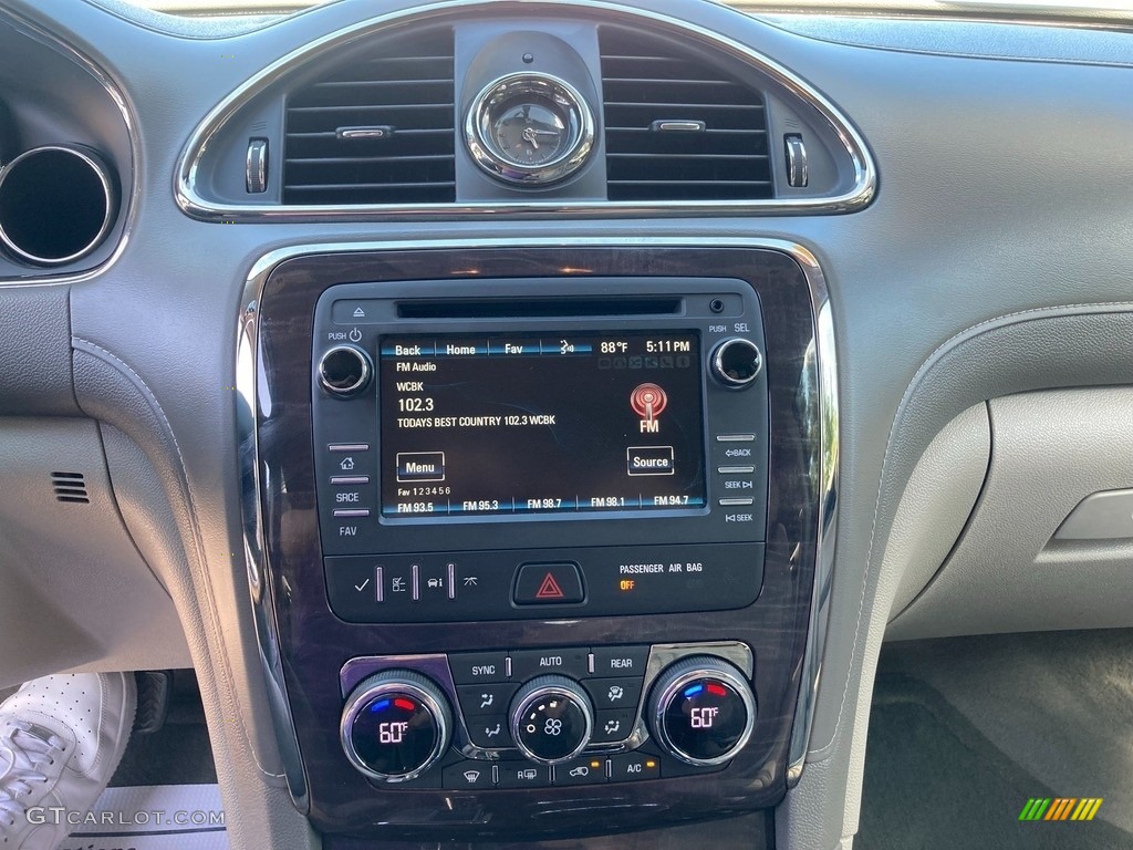 2017 Enclave Leather - White Frost Tricoat / Light Titanium photo #29