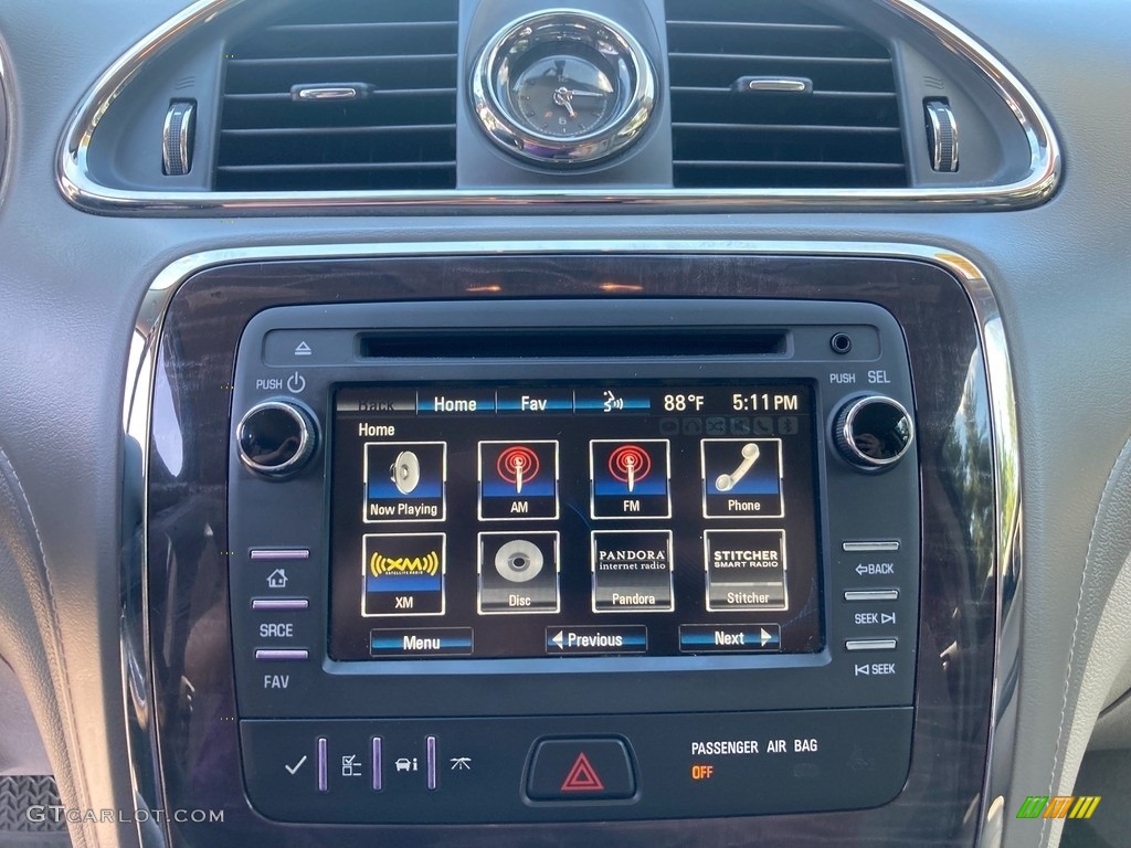 2017 Enclave Leather - White Frost Tricoat / Light Titanium photo #33